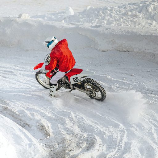 motorcycle racer on motorcycle